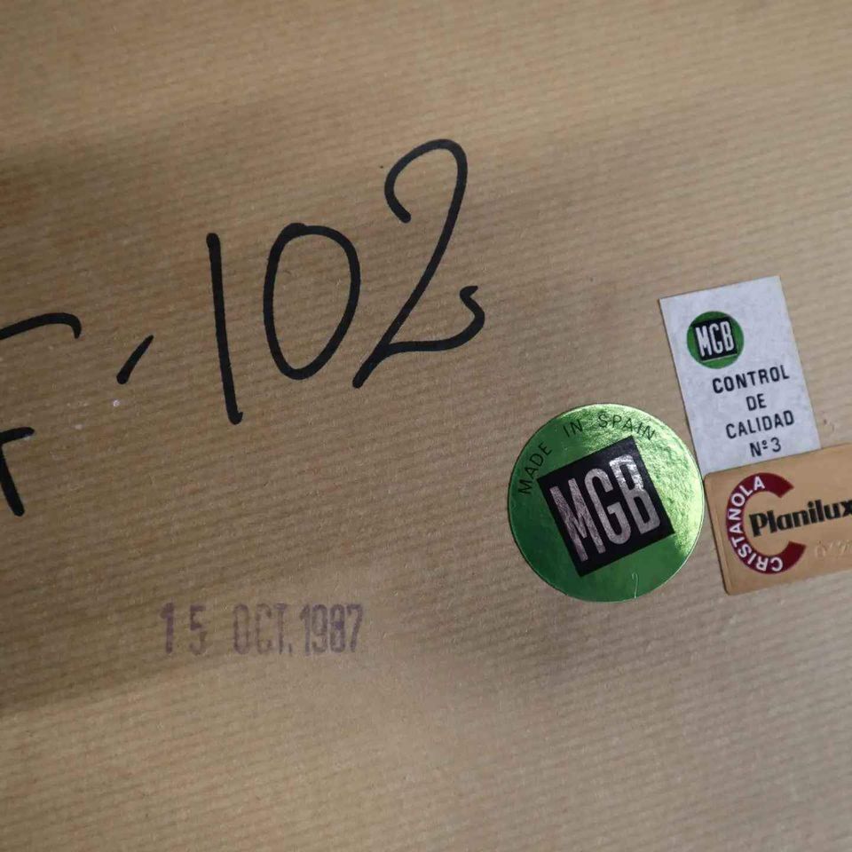 Vintage Spanish mosaic mirror with console, 59x85 cm