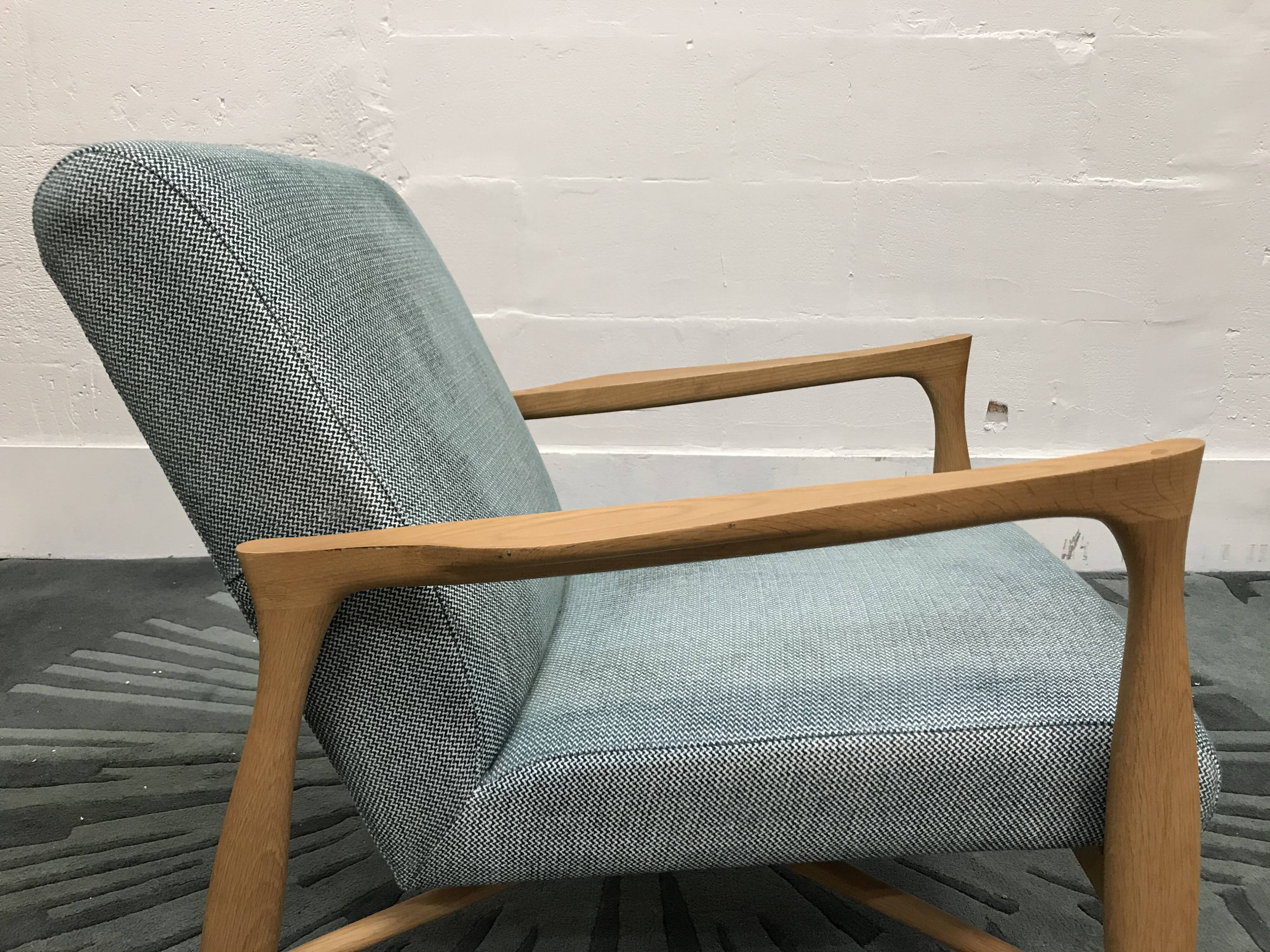 Floating zag celadon Red Edition chair