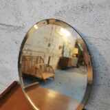 Oval beveled mirror