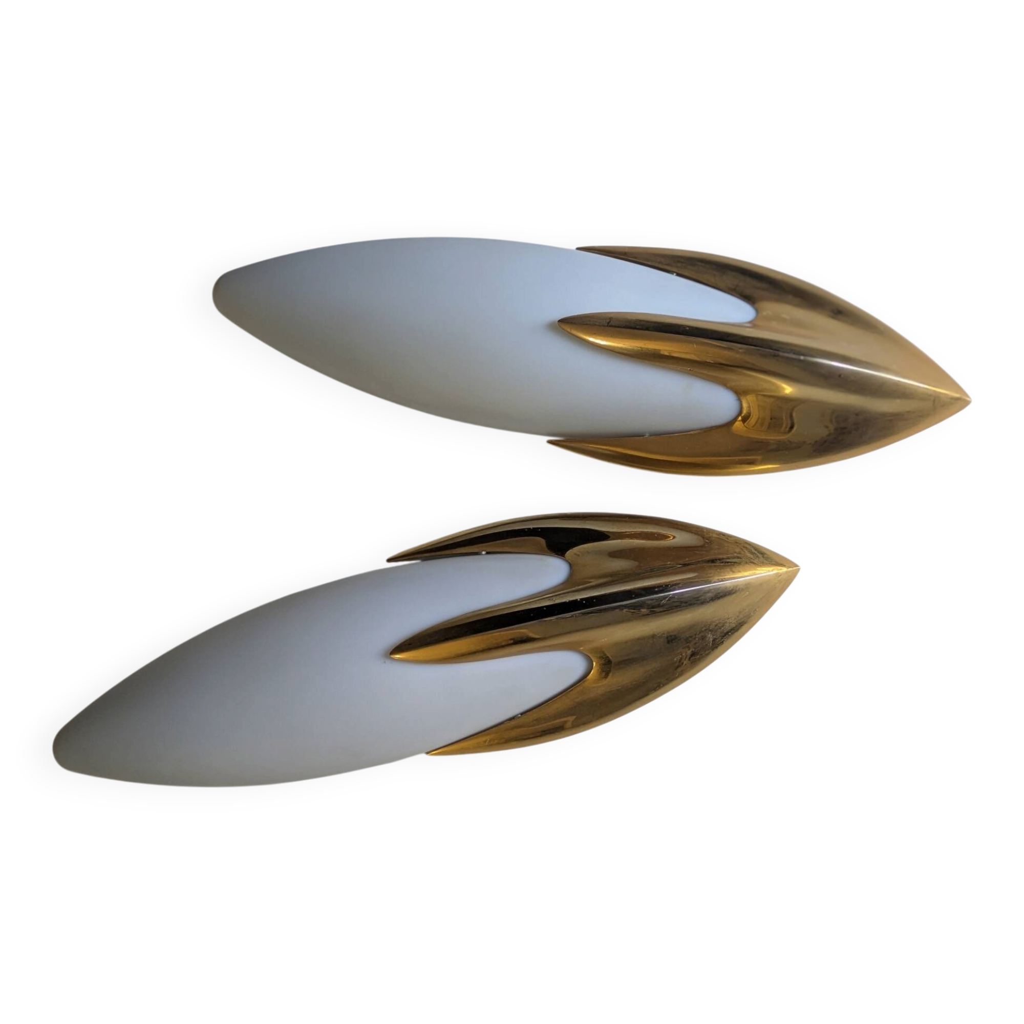 Paire d' appliques Space Age 70'