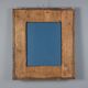 Antique gilded wooden mirror with guilloché frame, Italy, 19th century.