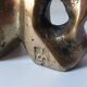 Super rare pair of brutalist brass bookends by David Marshall.