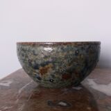 Empty pocket bowl in stoneware signed CG
