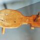Tabouret de cordonnier vintage en bois massif et métal années 50/60
