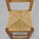 Tabourets de bar vintage en chêne et rotin, années 1970, lot de 4
