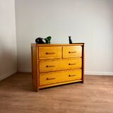 Gauthier Maison chest of drawers in solid pine, 1980s