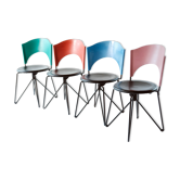 Collectible Chairs "Sofia" Design Carlo Bartolli for Bonaldo, Italy 1989