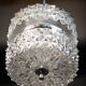 Vintage Crystal Glass Chandelier: Mid-Century Modern Austrolux Pendant Ligh