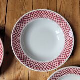 Five soup plates FB85 Badonviller