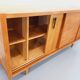Vintage row in light oak wood from the 60s