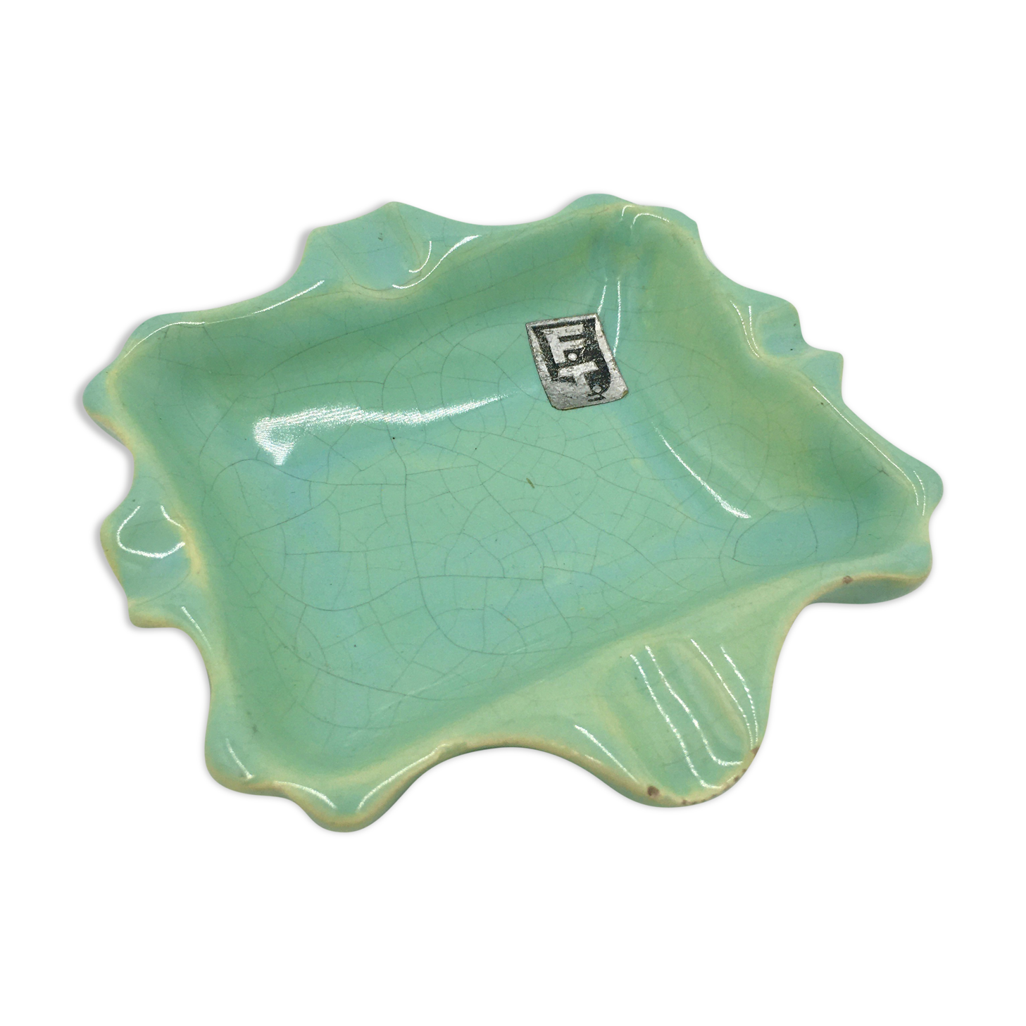 F.T. ceramic ashtray