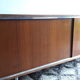 Row 70's chrome and teak plywood