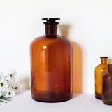 Amber apothecary bottle