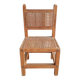 Wooden and cane children's chair