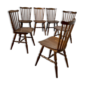 Lot de 6 chaises bistrot ferme