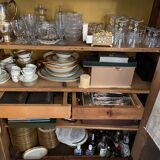 Walnut library louis Philippe XIXth century