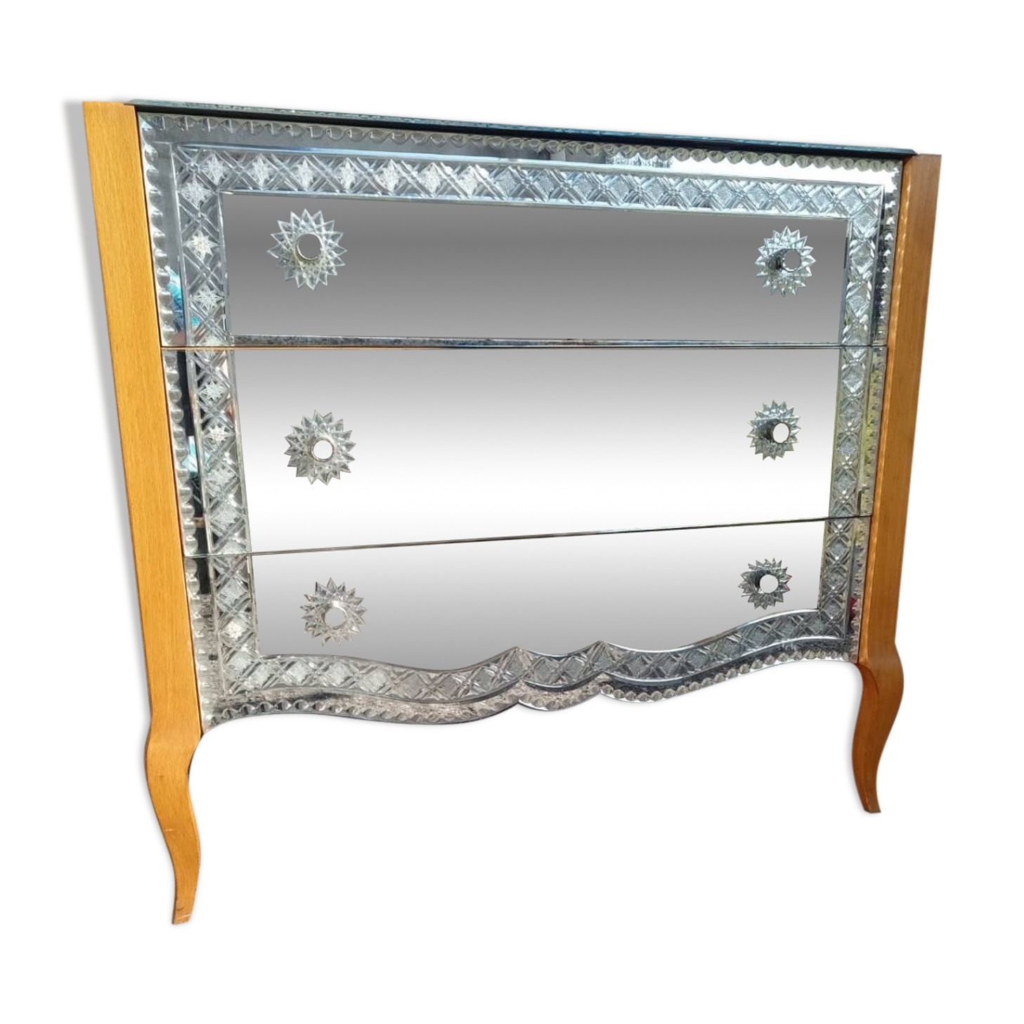 Art Deco mirrored chest of drawers