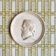 Wall medallion, antique-style plaster portrait