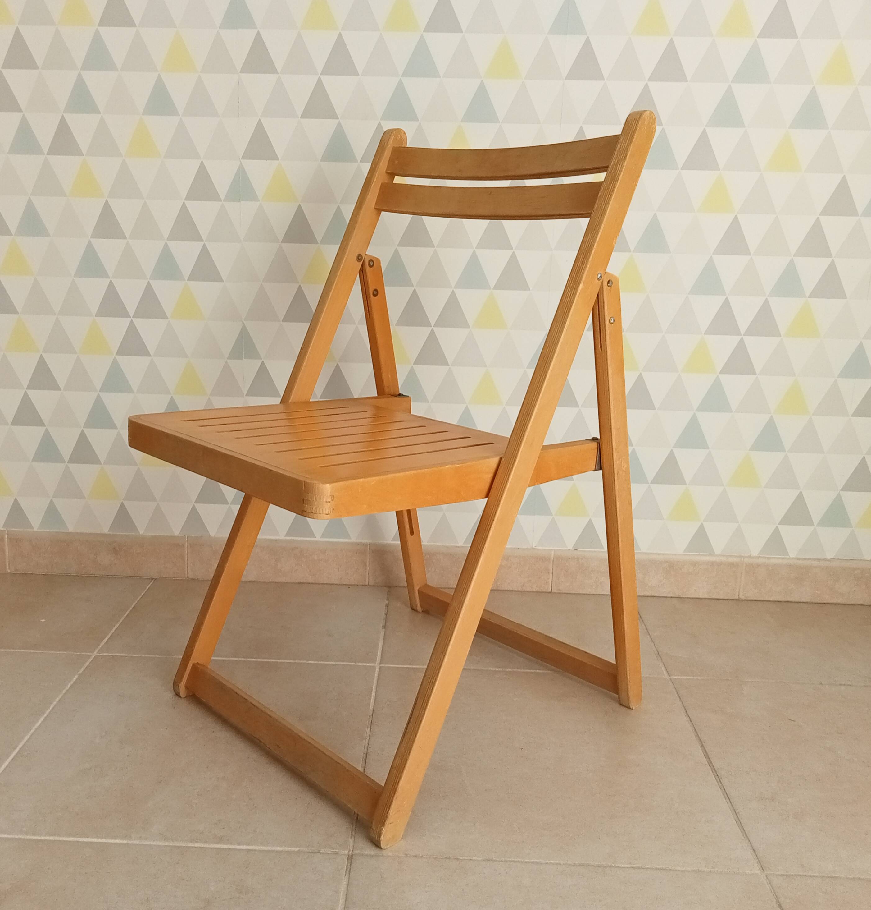 Chaise pliante vintage années 70/80