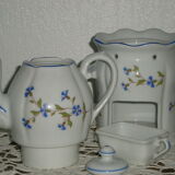 Porcelain tisaniere decor barbeau creation louis lourioux