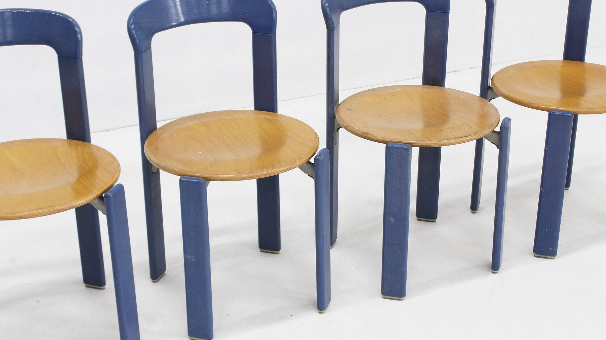 Vintage Bruno Rey dining chairs model 3300 set of 8