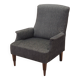Fauteuil gris, design italien, années 1970, production : Italie