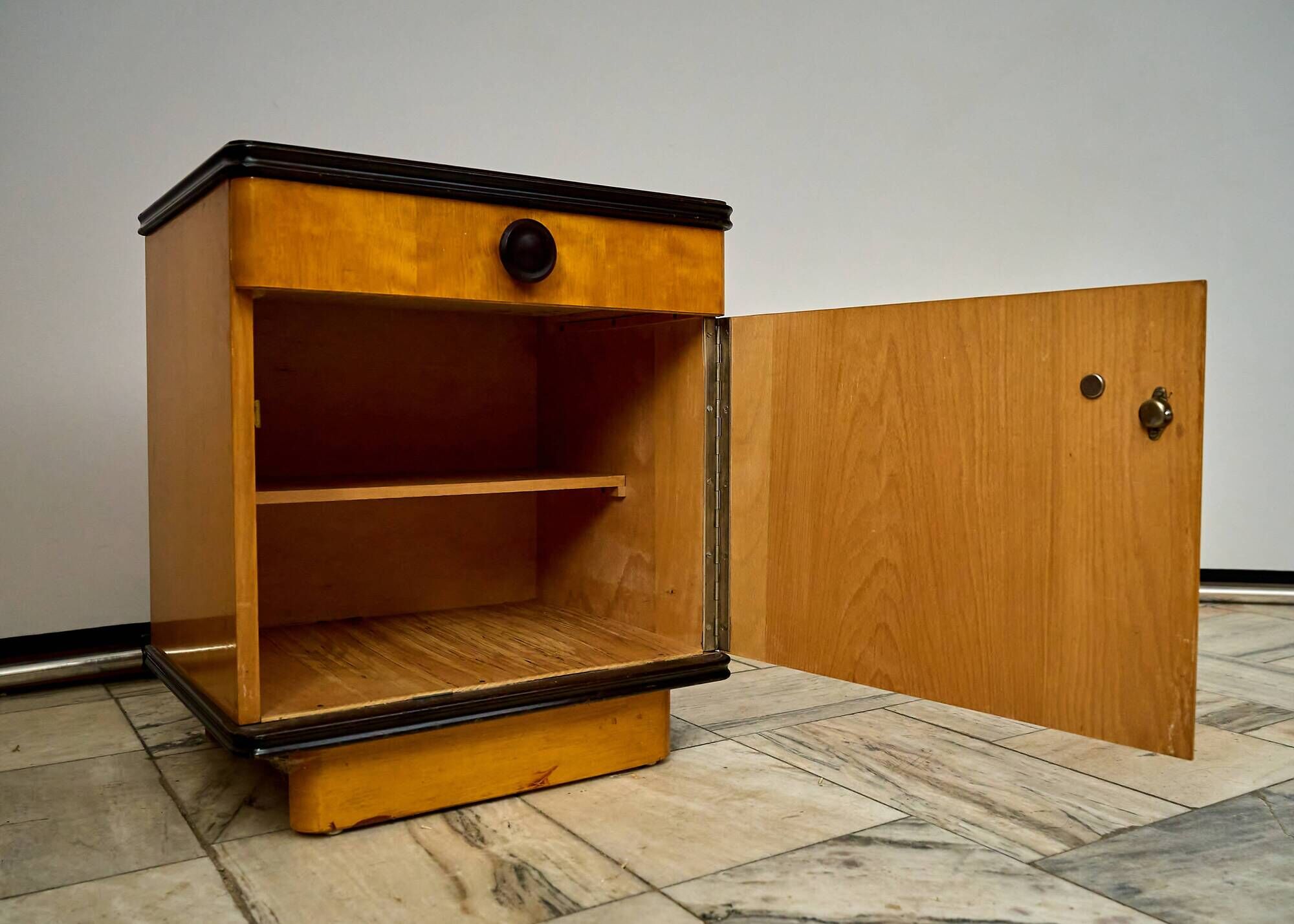 Mid-Century Nightstand by Jindrich Halabala for UP-Zavody