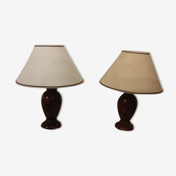 Duo of bedside lamps