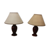 Duo of bedside lamps