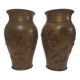 Pair of Asian vases in bronze, late 19th century.