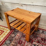 Vintage pine rolling table 70/80