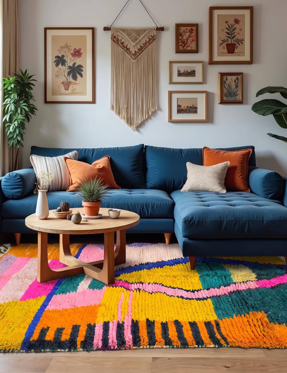 Colourful Berber Rug - 300 x 200 cm