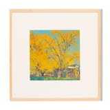 Japanese Autumn, Gouache on Paper, 63 x 63 cm
