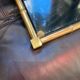 Bronze and glass top imitating bamboo