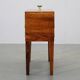 Danish mid-century unfolding sewing box in wood and brass, 1960s