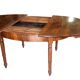 Large extendable oval table up to 3 metres, walnut.