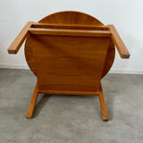 Old coffee table wood design 60s Italy vintage