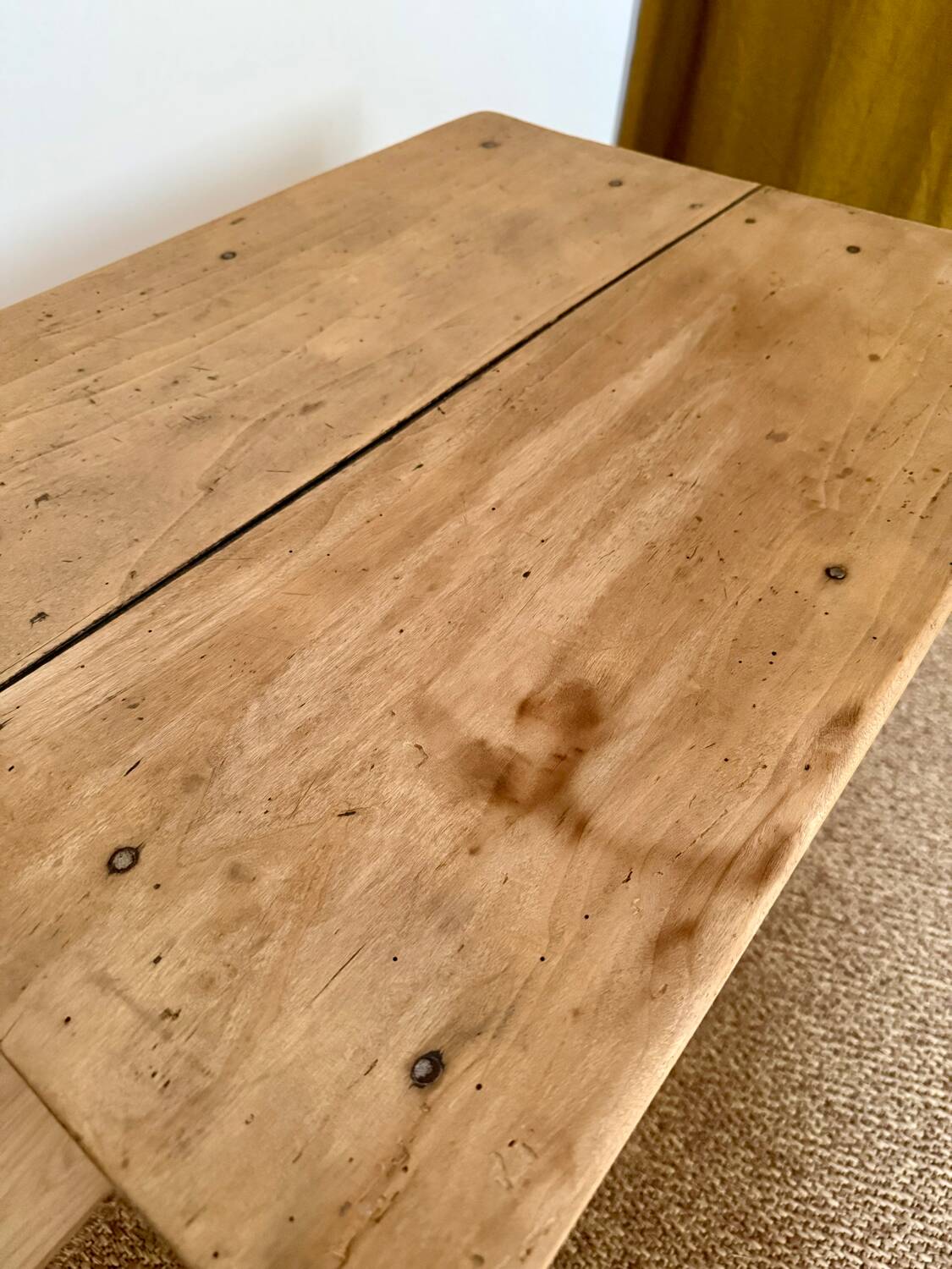 Renovated wooden side table or small desk