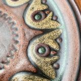 Vintage German ceramic wall plate from Keramik Manufaktur Kupfermühle, 1970s.