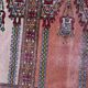 Vintage carpet Uzbek Bukhara handmade 63cm x 98cm 1950s