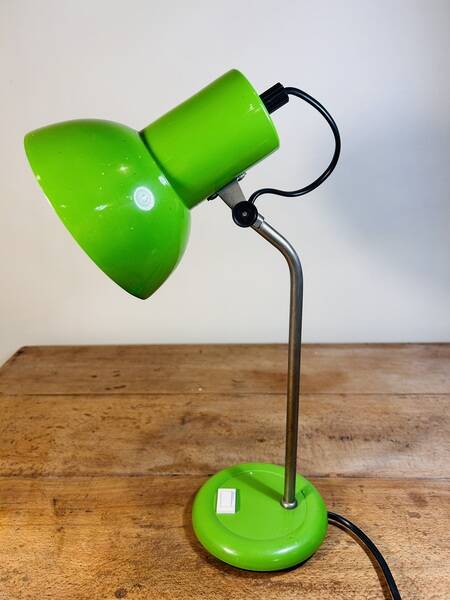 Vintage apple green desk lamp