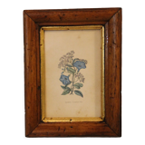 Wooden frame and gilding, laurier linen
