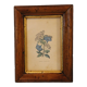 Wooden frame and gilding, laurier linen