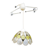 Mother-of-pearl lampshade suspension