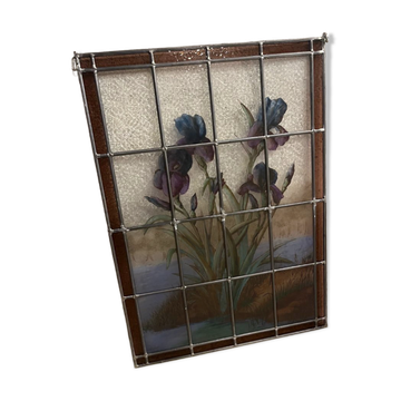 Stained glass of Chartres "vegetation with irises"