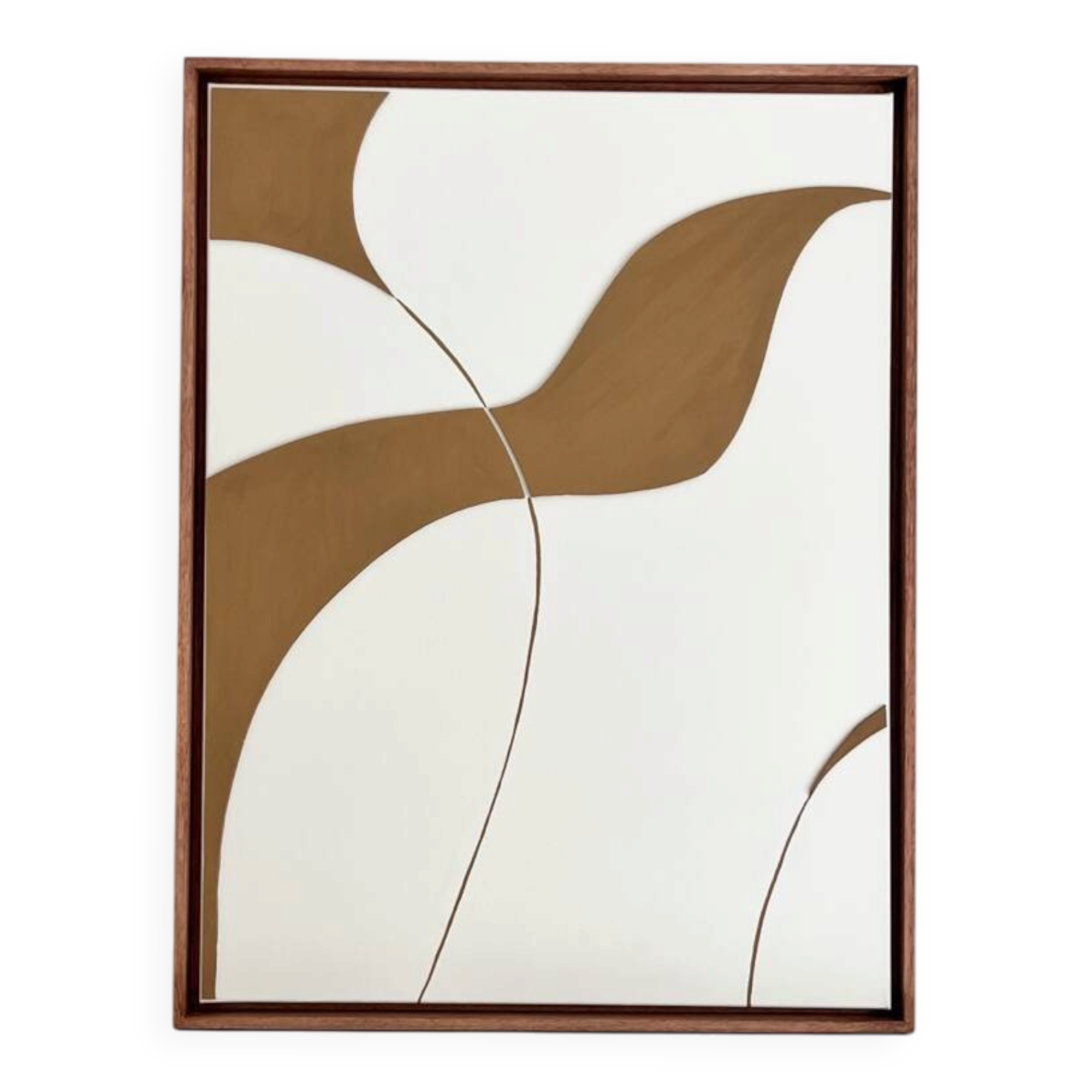 Cream and camel relief table.