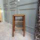 Vintage straw stool