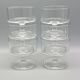 6 Cavalier glasses 15 cl Luminarc transparent glass vintage "sweden" model