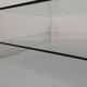 Table basse,  verre moulé