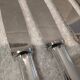 12 silver-plated table knives by Ercuis, Senlis pattern, 24.7cm